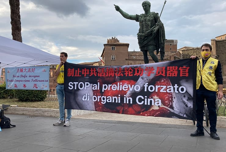 persecuzione Falun Gong Roma